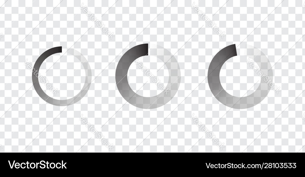 Circle progress bar loader round cyclic icon Circle progress bar loader round cyclic icon vector image
