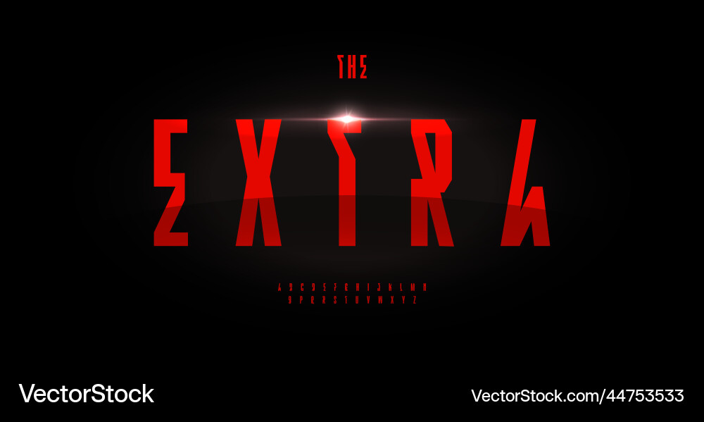Futuristische experimentelle Schrift modern cyberpunk Futuristische experimentelle Schrift modern cyberpunk vektorbild