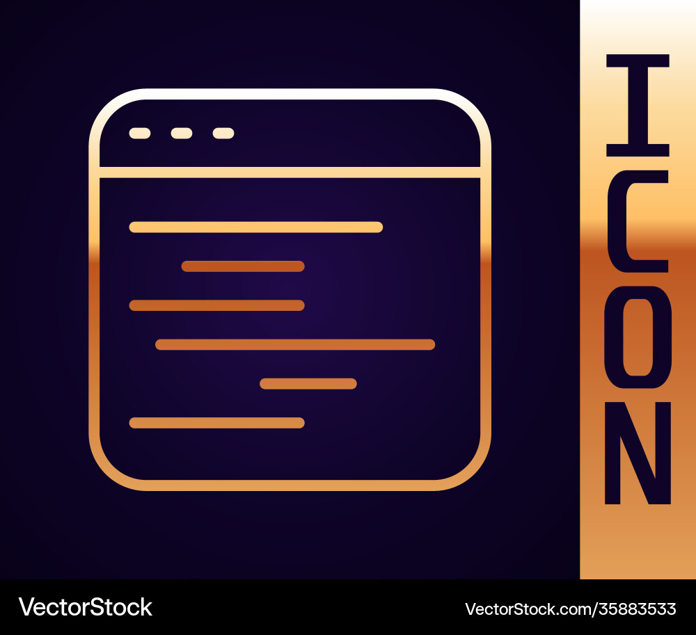 Gold Line Software Web-Entwickler Programmiercode Gold Line Software Web-Entwickler Programmiercode vektorbild