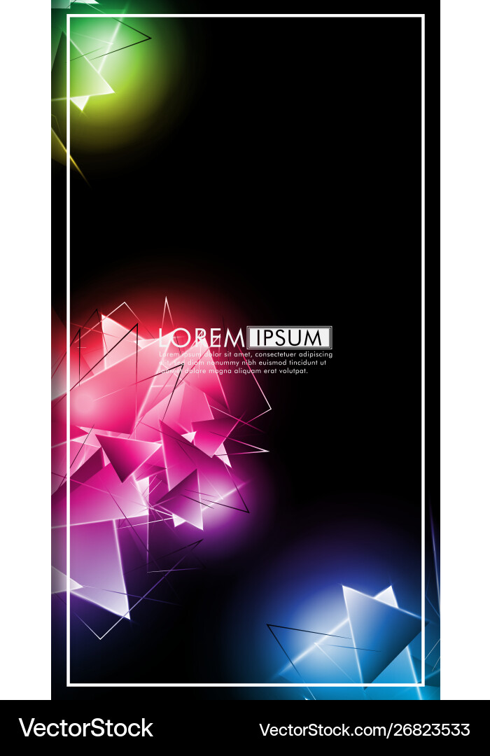 Vertical triangle background abstract composition Vector Image