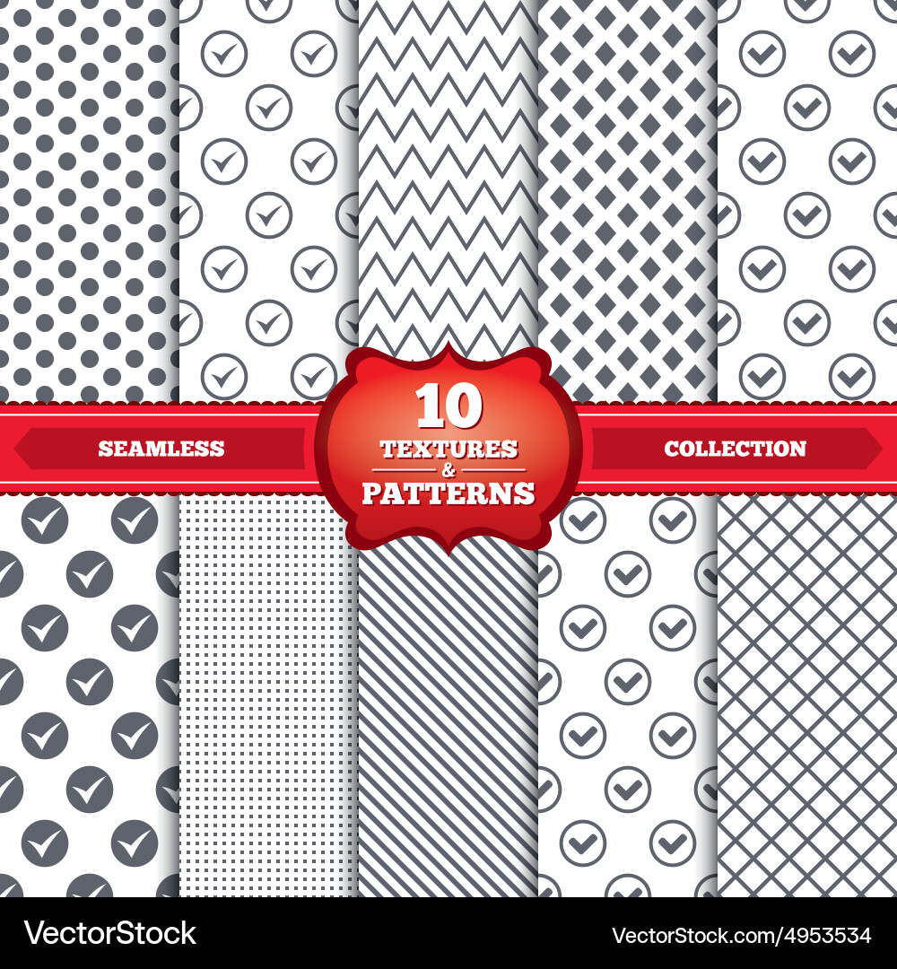 Check signs checkbox confirm icons Vector Image