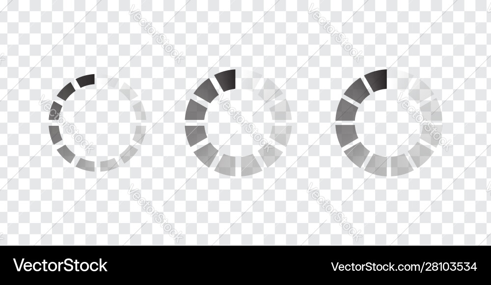Circle progress bar loader round cyclic icon Circle progress bar loader round cyclic icon vector image