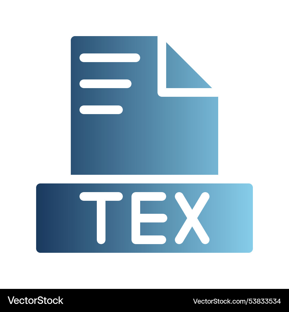 Latex document file text icons with smooth color vector image