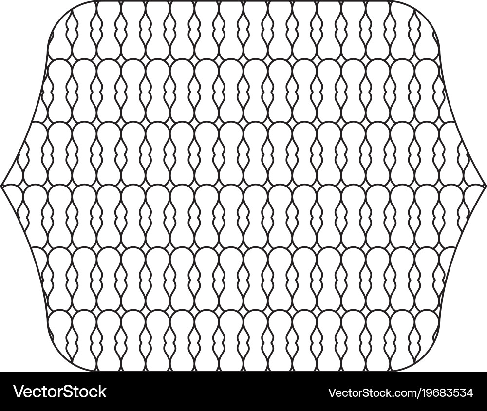 Line rectangle with pattern graphic seamless Vector Image