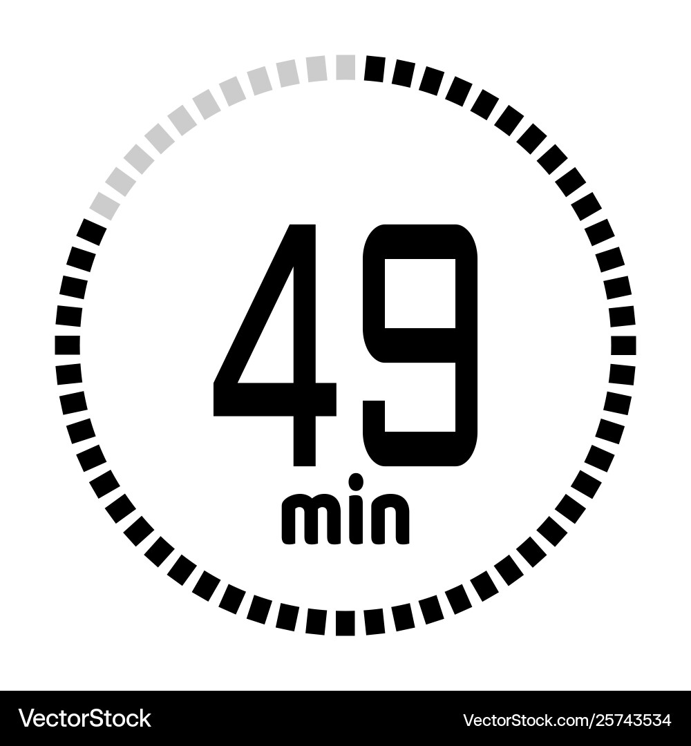 Minutes countdown timer Vector Image