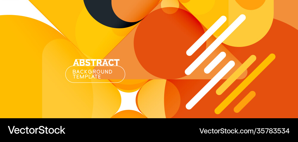 Modern geometric round shapes and dynamic lines Modern geometric round shapes and dynamic lines vector image