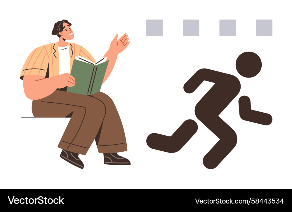 Progress & Learning Concept Vector Image