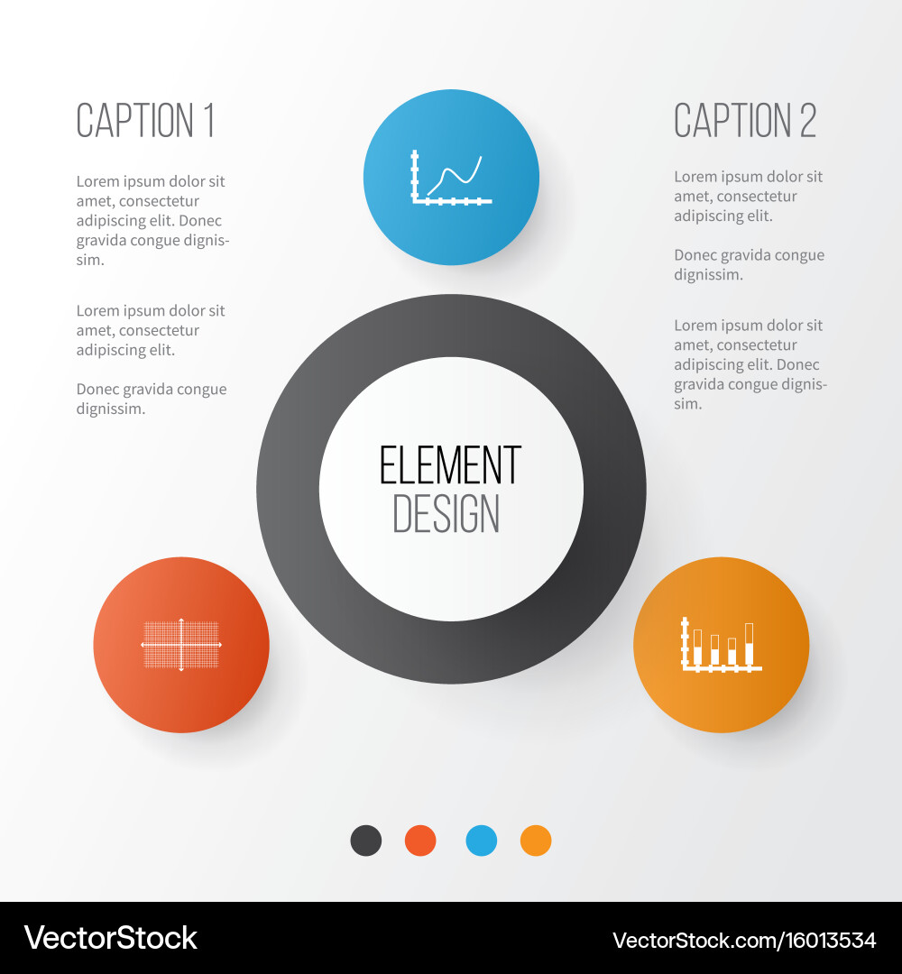 Set of graphs diagrams and statistics icons vector image