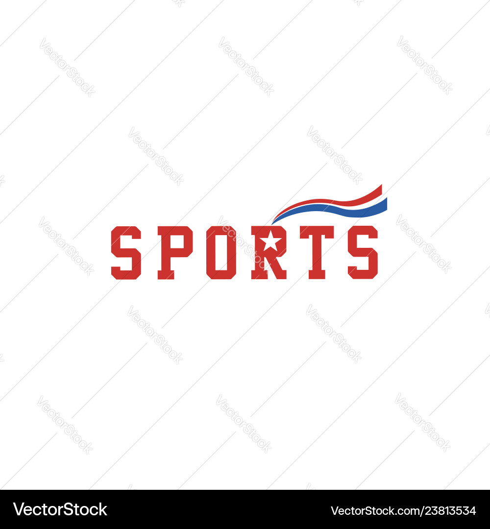 Sport-logo-red Sport-logo-red vector image