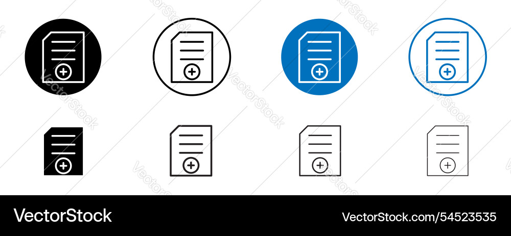 Add document icon Add document icon vector image