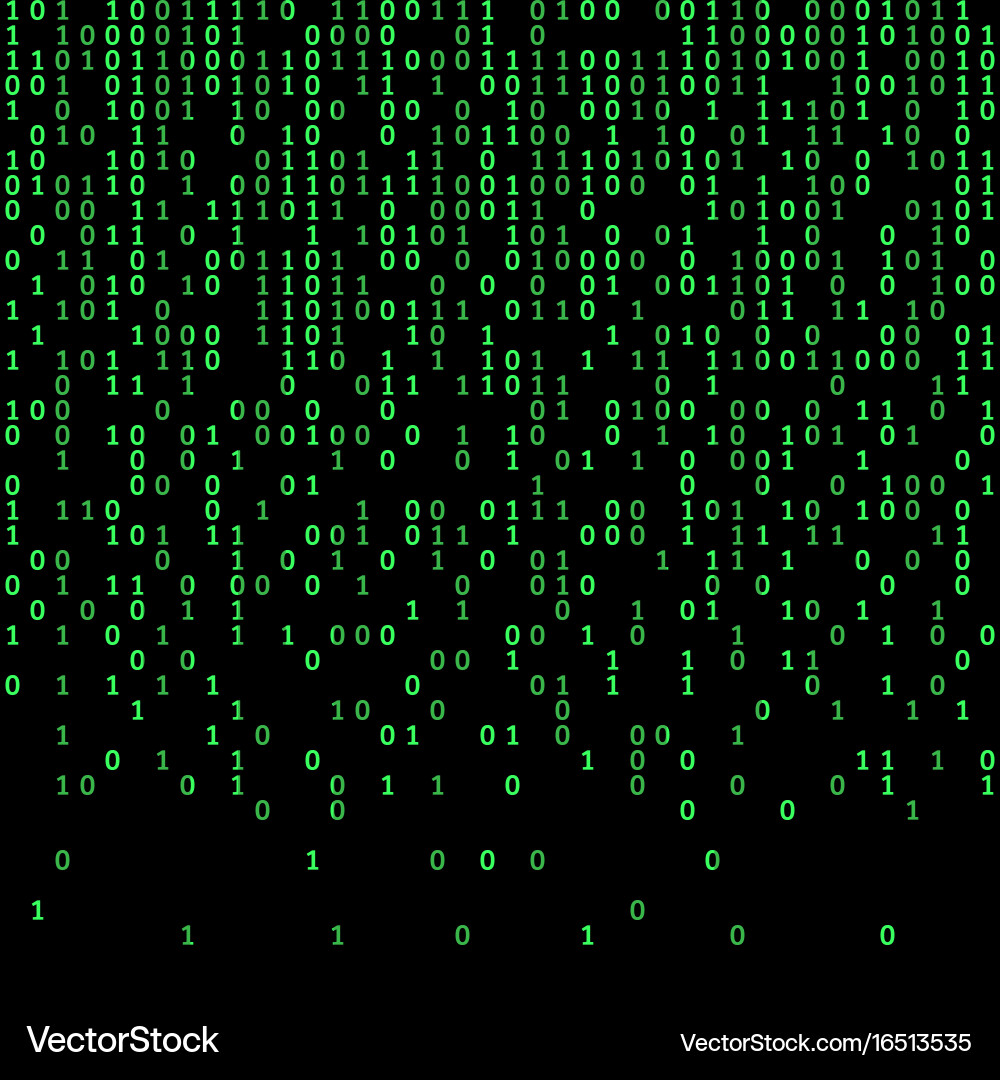 Binary Code Digit Display vector image