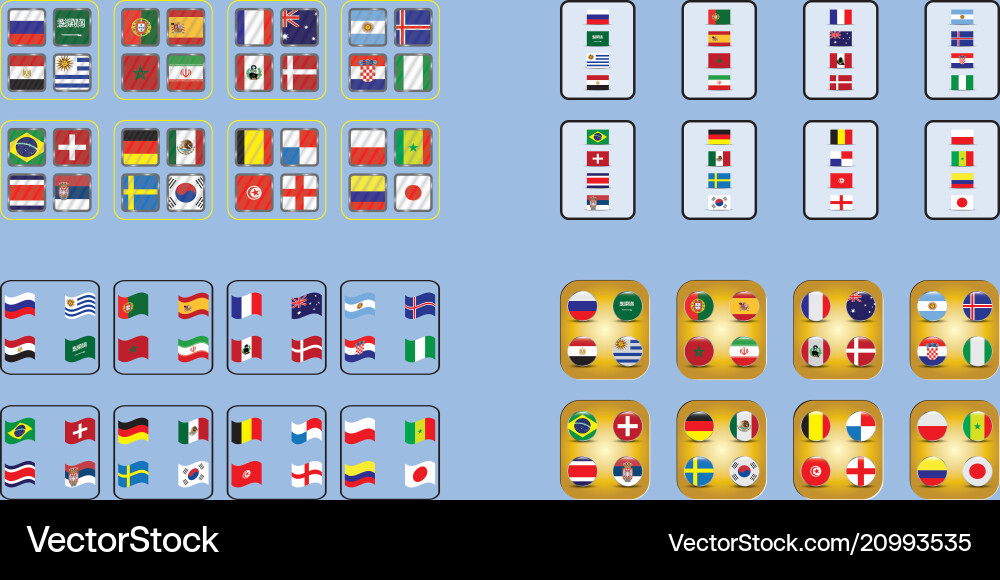 Information graph of the flags country Information graph of the flags country vector image