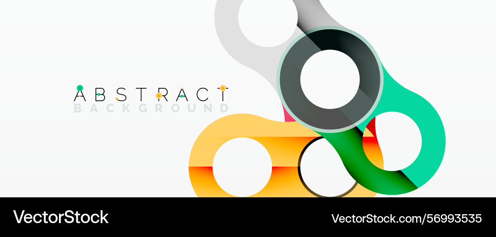 Modern abstract design overlapping colorful Vector Image