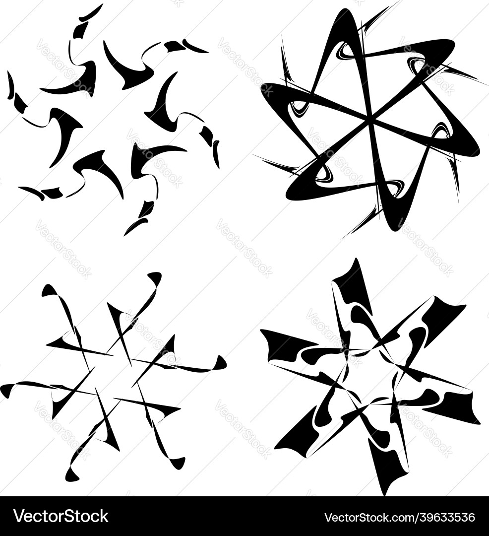 Abstract circular drawing amorphous nonfigurative Abstract circular drawing amorphous nonfigurative vector image