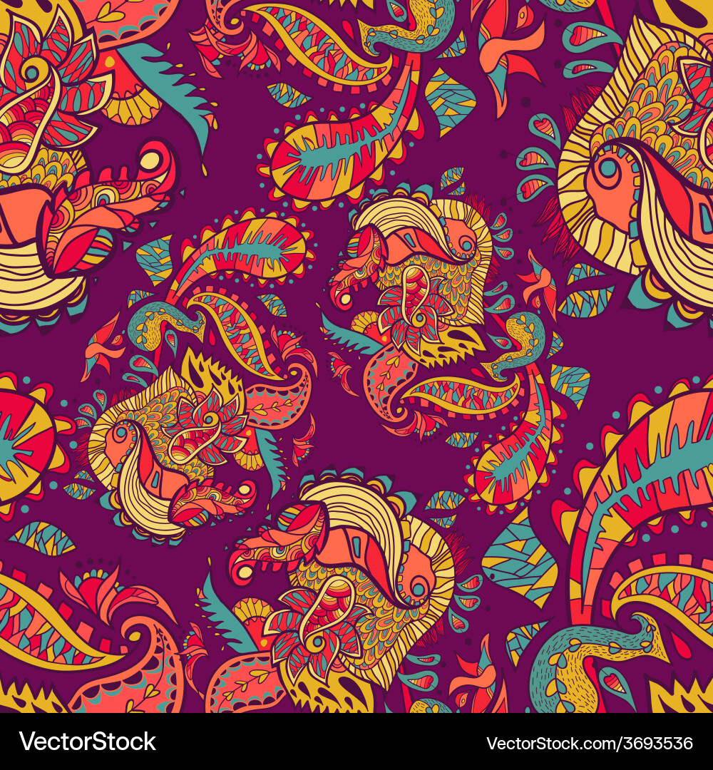 Abstract seamless pattern with Vector Image