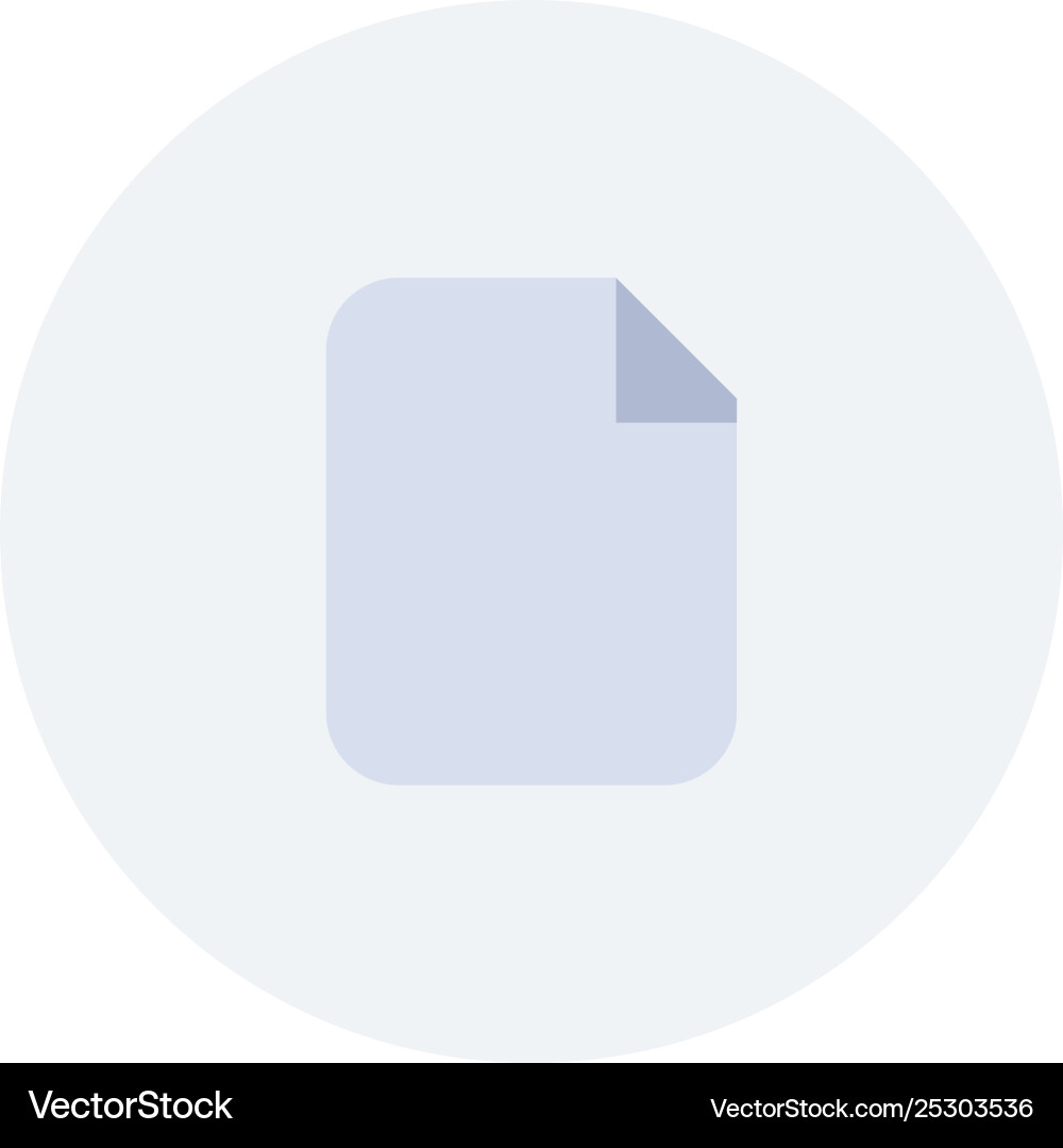 Document file basic ui flat color icon vector image