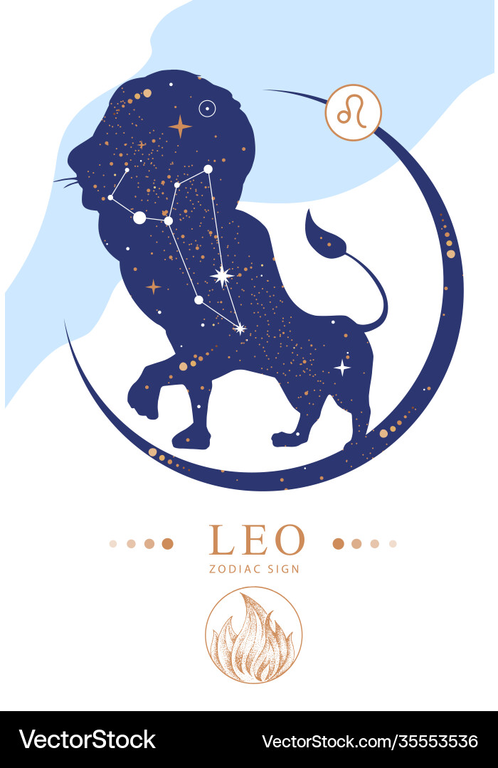 Hexenkarte mit Astrologie Leo Zodiac Zeichen Hexenkarte mit Astrologie Leo Zodiac Zeichen vektorbild