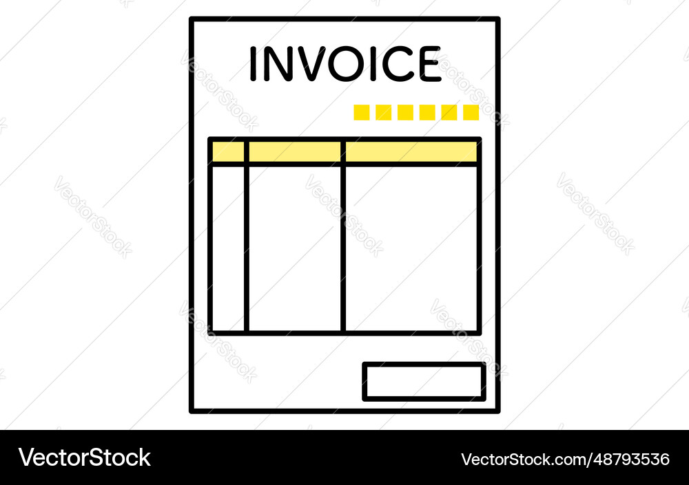 Invoice system image of and qualified Invoice system image of and qualified vector image