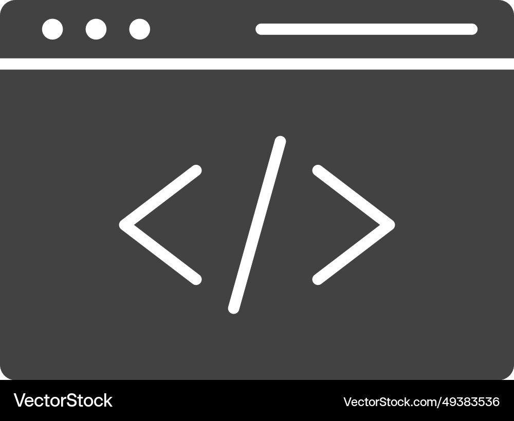 Programming icon image vector image
