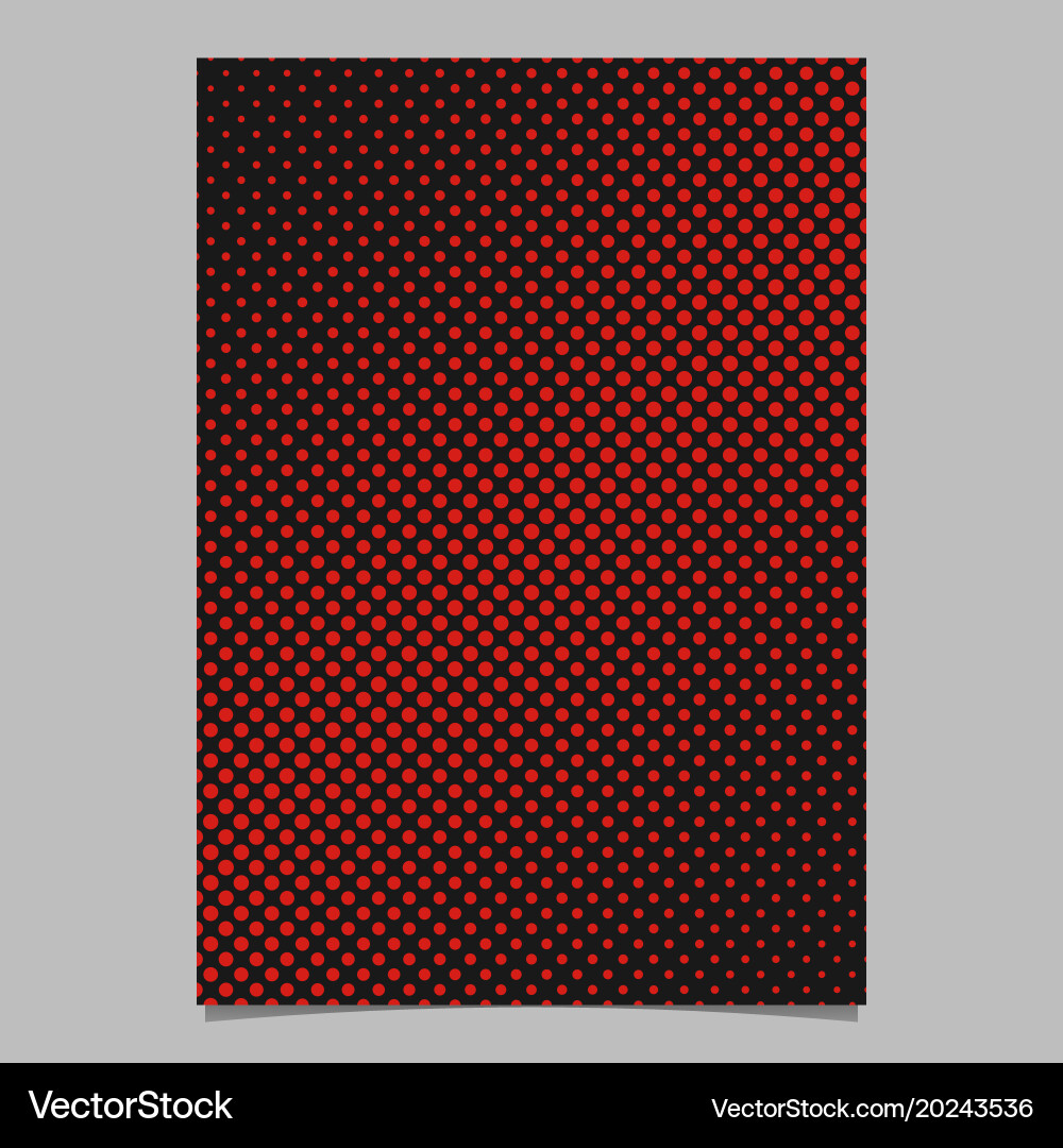 Retro halftone circle pattern background page vector image
