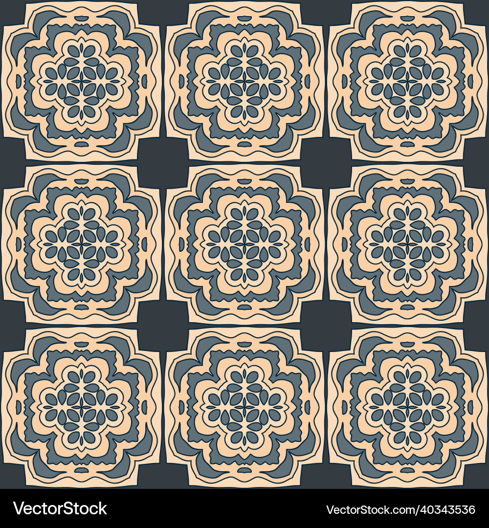 Seamless pattern with mosaic tiles Seamless pattern with mosaic tiles vector image