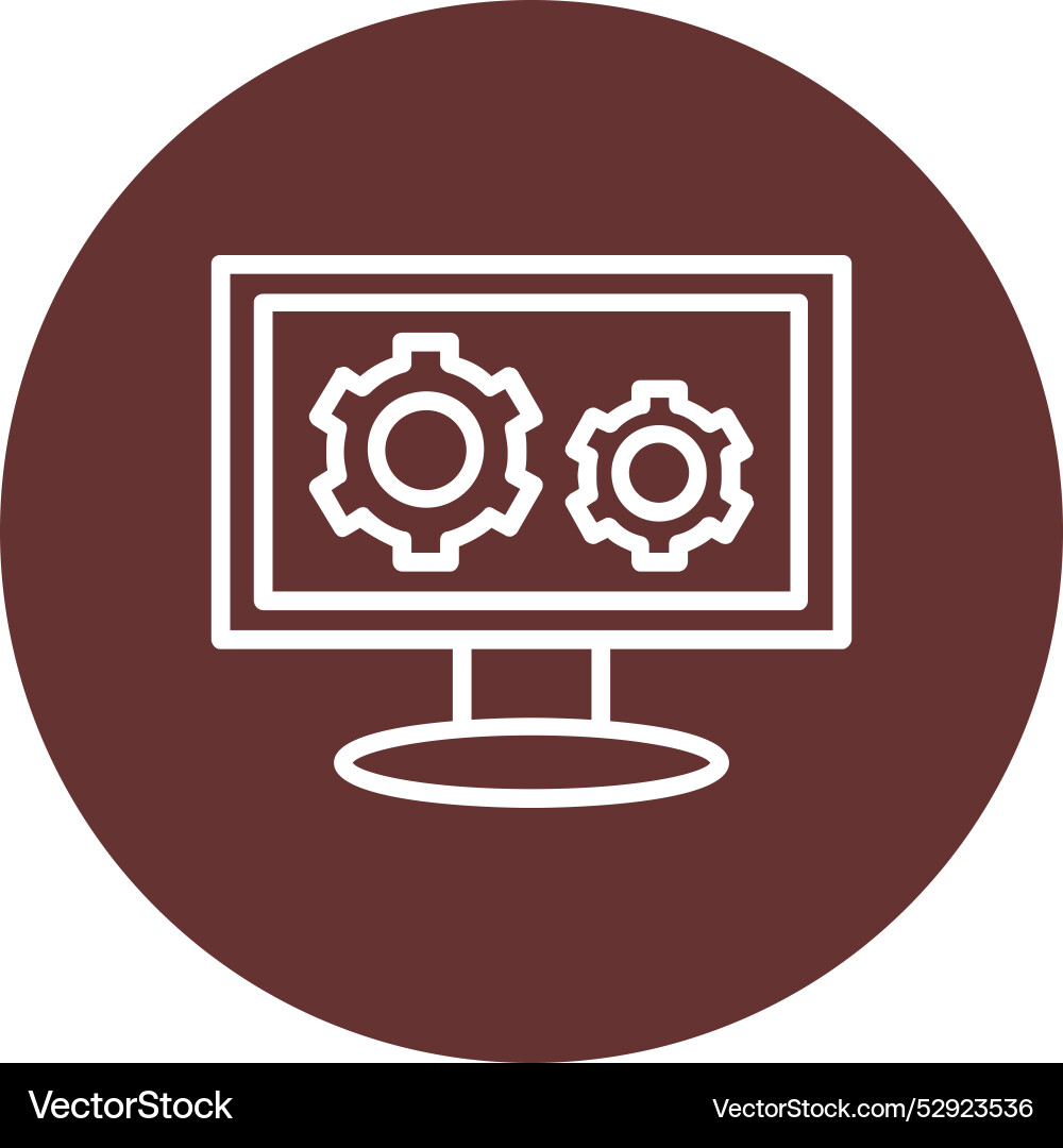 Setting icon design vector image