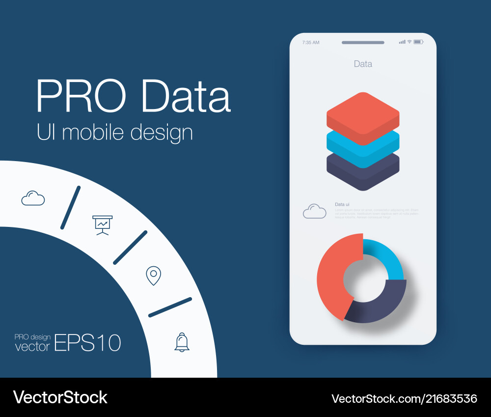 Weather ui material design stock Weather ui material design stock vector image