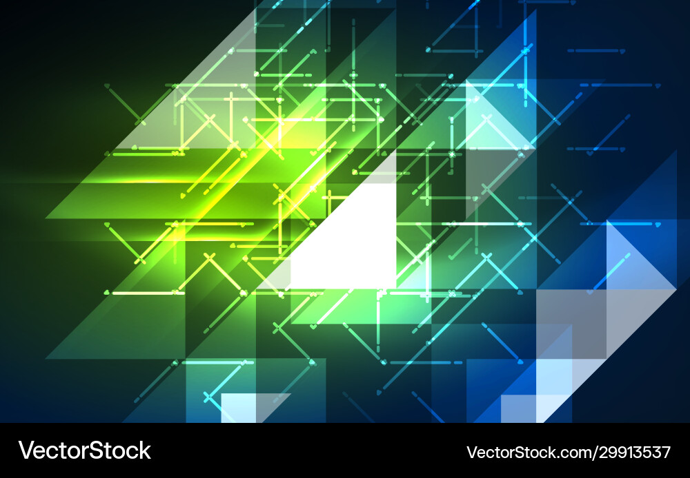 Abstract background mosaic triangle pattern vector image