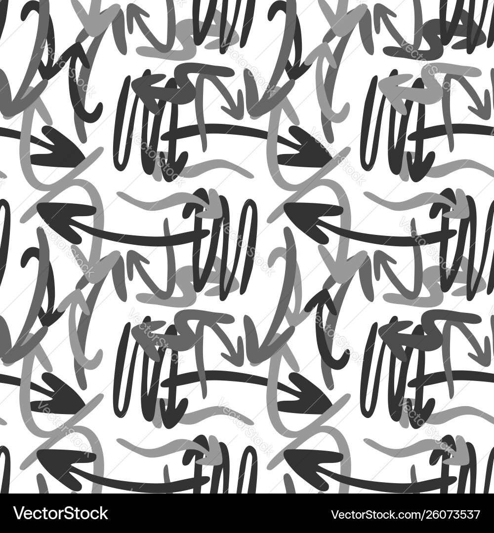Arrows seamless pattern background hand draw Arrows seamless pattern background hand draw vector image