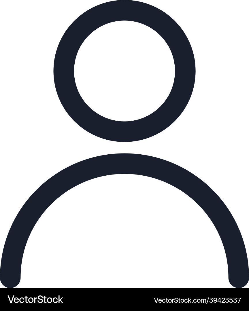 Benutzer schwarze Linie Symbol beliebtes Medienelement Benutzer schwarze Linie Symbol beliebtes Medienelement vektorbild