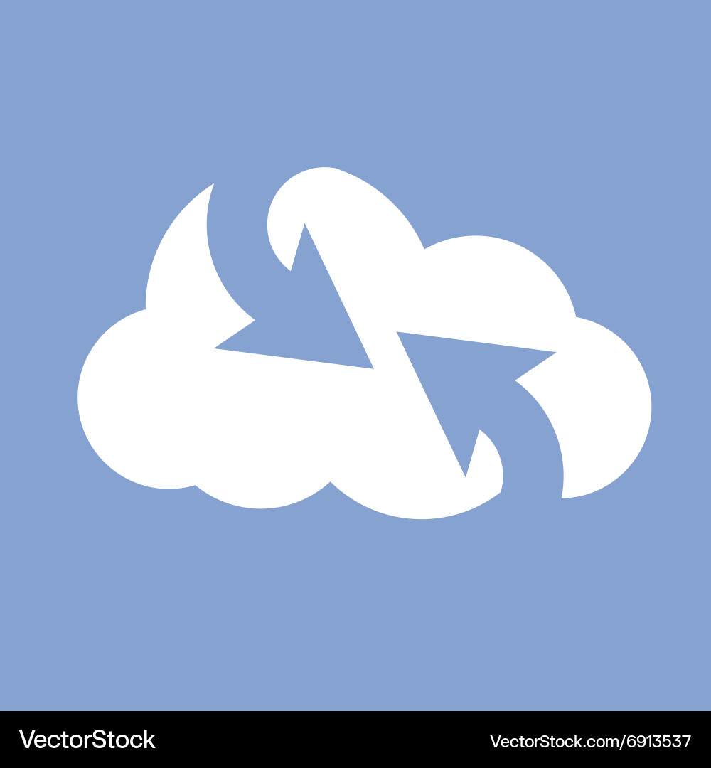 Cloud Computing - Netzwerkdatensynchronisation vektorbild