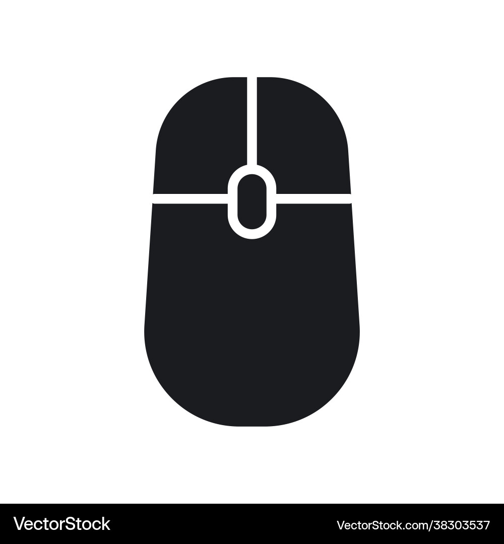 Digital computer mouse icon Vector Image