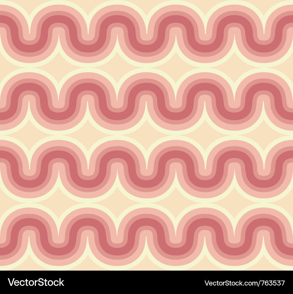Geometric seamless abstract wave pattern Vector Image