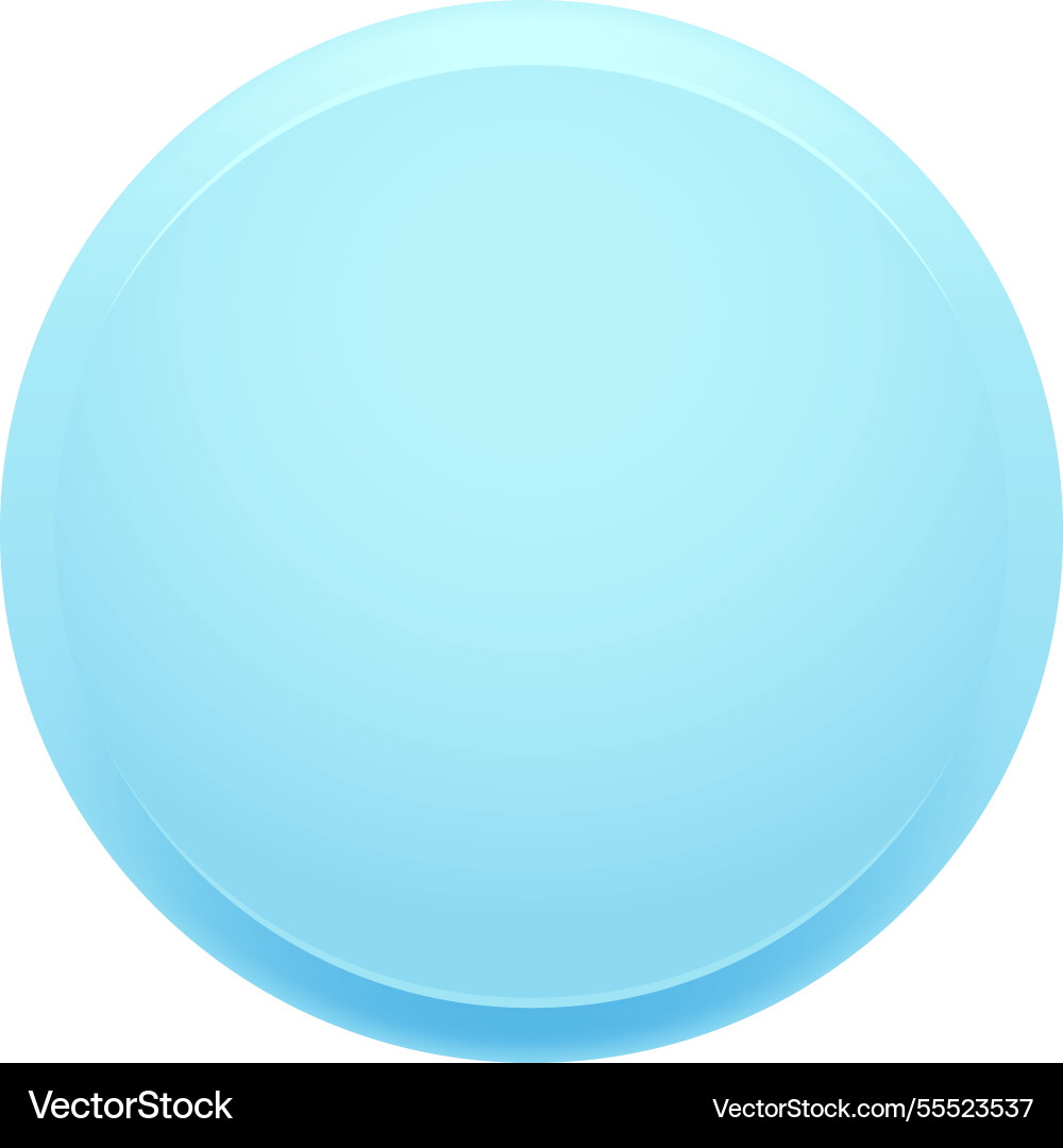 Hellblau glänzender Kreisknopf mit subtil Hellblau glänzender Kreisknopf mit subtil vektorbild
