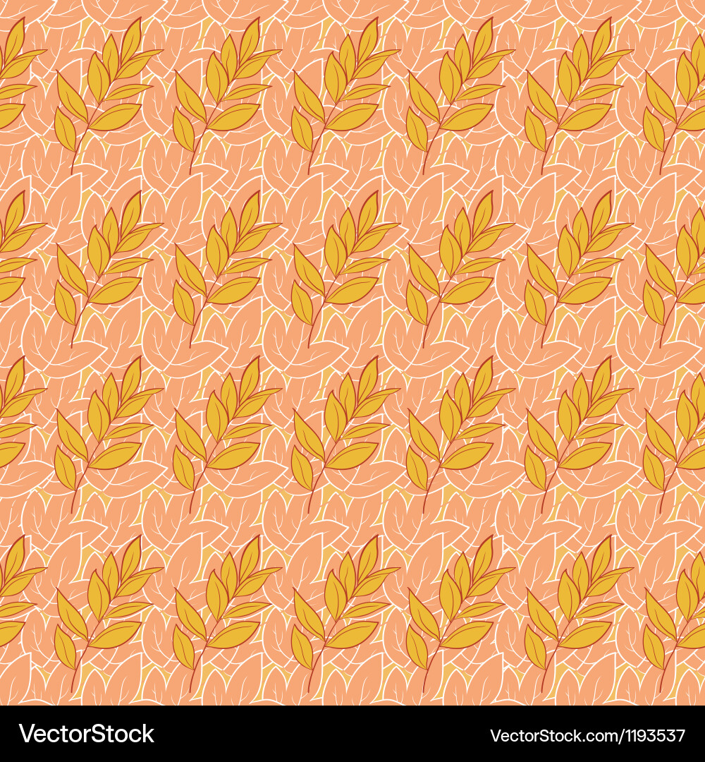 Leaf Pattern Background vector image
