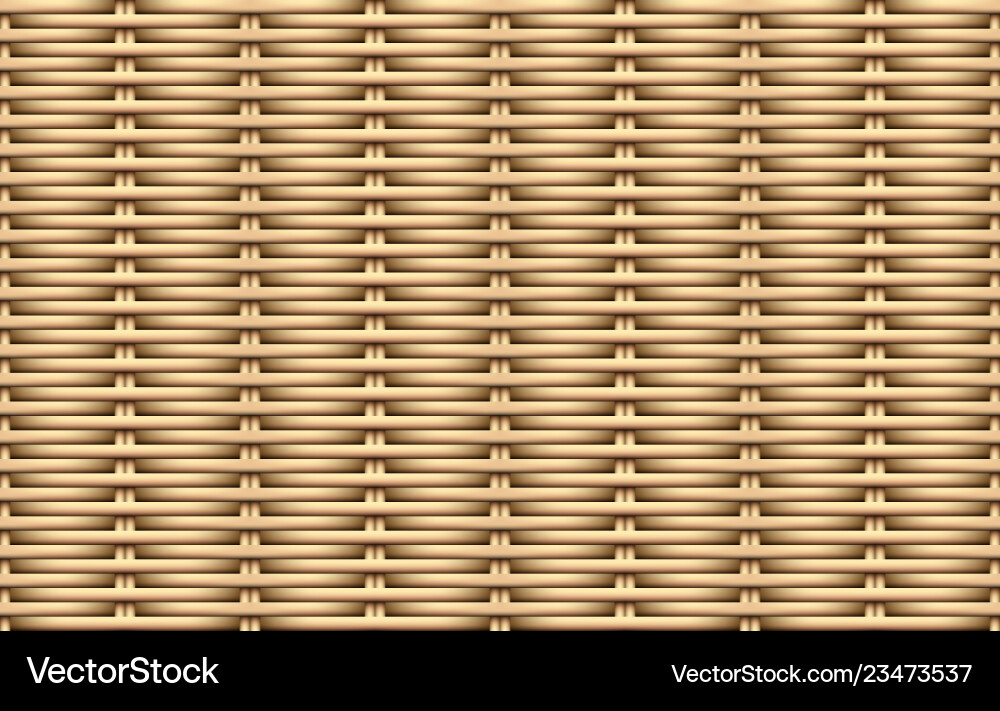 Rattan Weave Pattern - Seamless Texture Vector Image