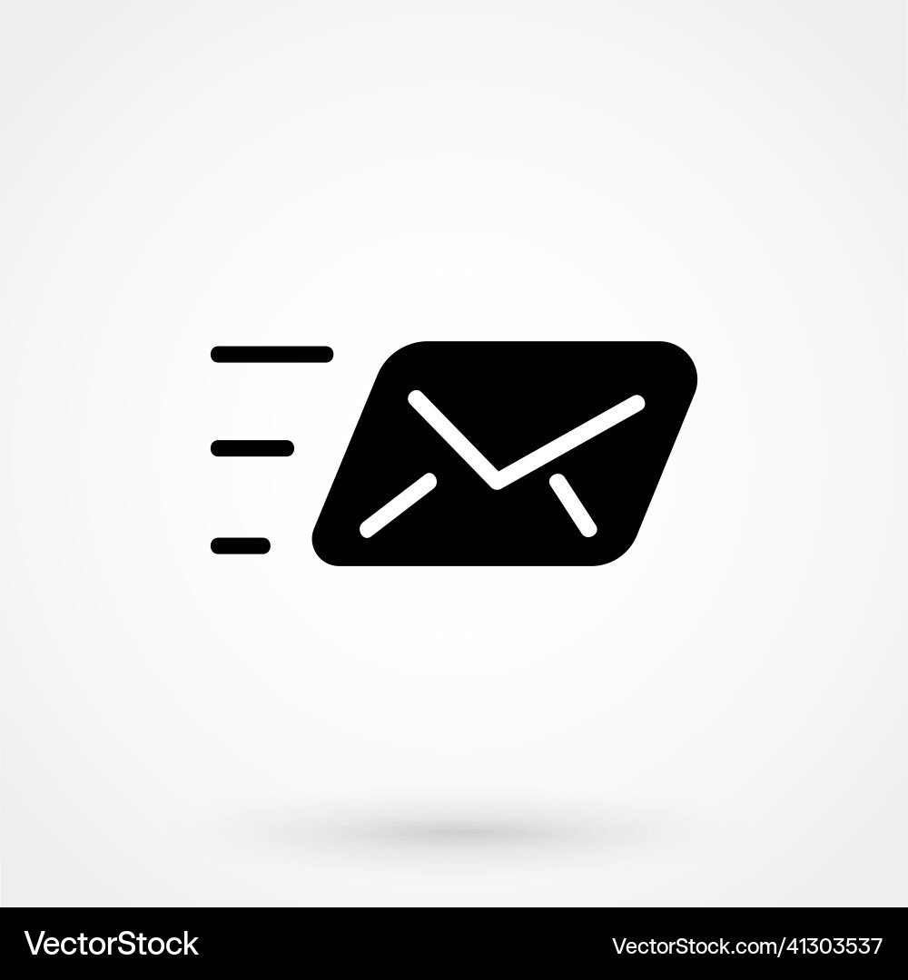 Sending a message web icon Sending a message web icon vector image