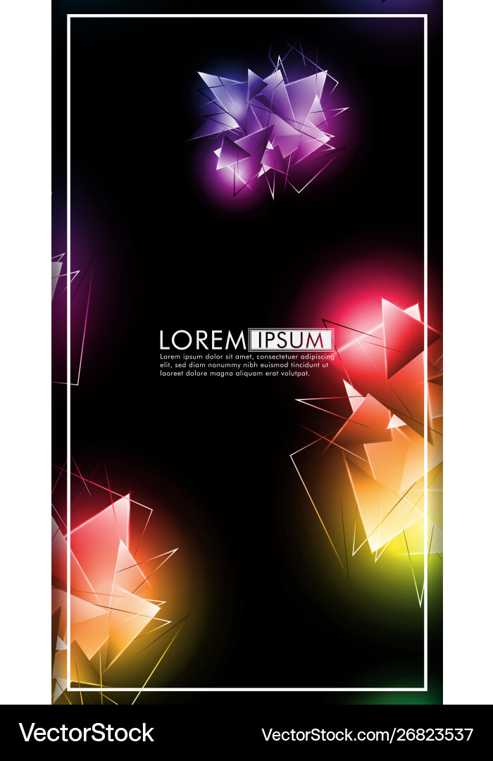 Vertical triangle background abstract composition Vector Image