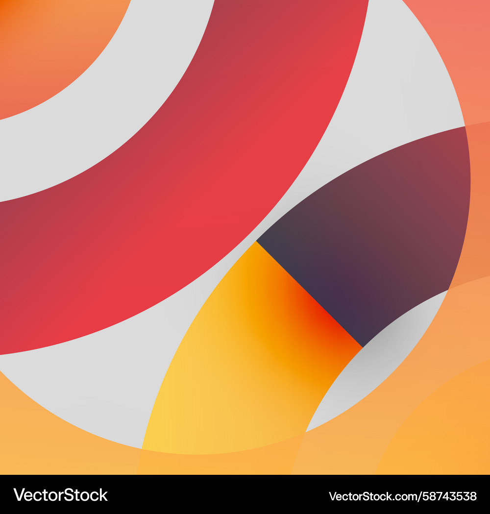 Abstract composition overlapping curved shapes Abstract composition overlapping curved shapes Vector Image