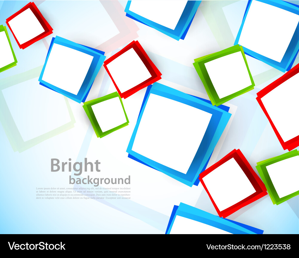 Background with colorful squares vector image