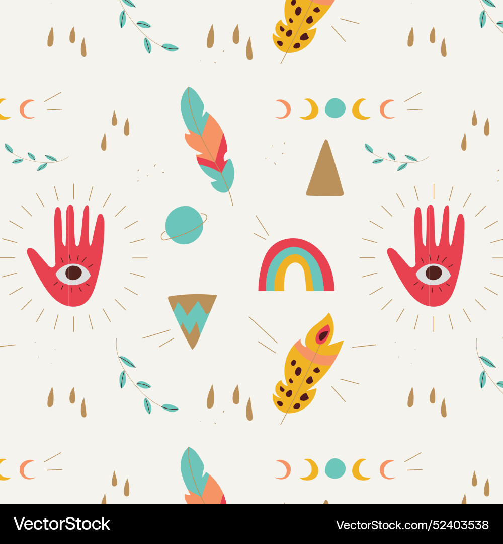 Boho pattern design Vector Image
