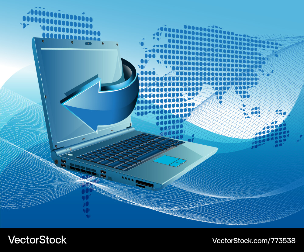 Global Computer Technology Vector Image