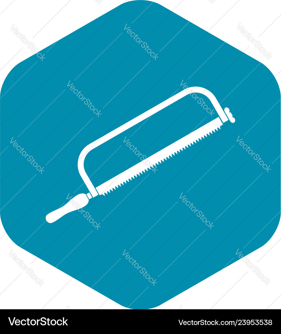 Hacksaw icon in simple style Vector Image