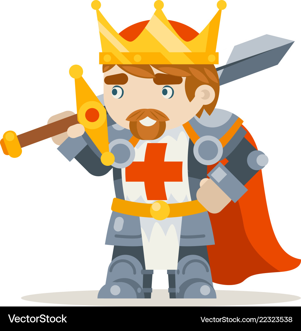 Lord king knight fantasy medieval action rpg game Lord king knight fantasy medieval action rpg game vector image