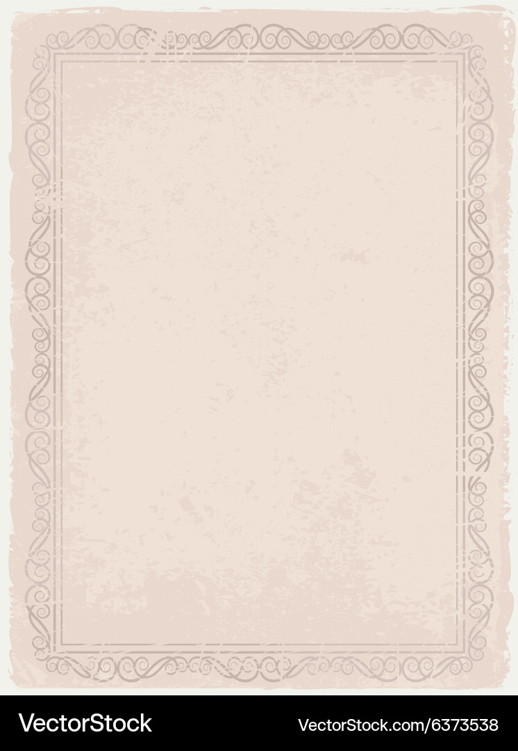 Rustic Paper Texture with Frame Vector Image