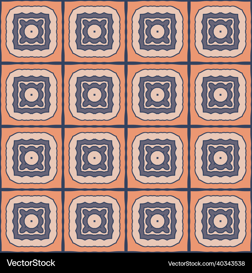 Seamless pattern with mosaic tiles Seamless pattern with mosaic tiles vector image