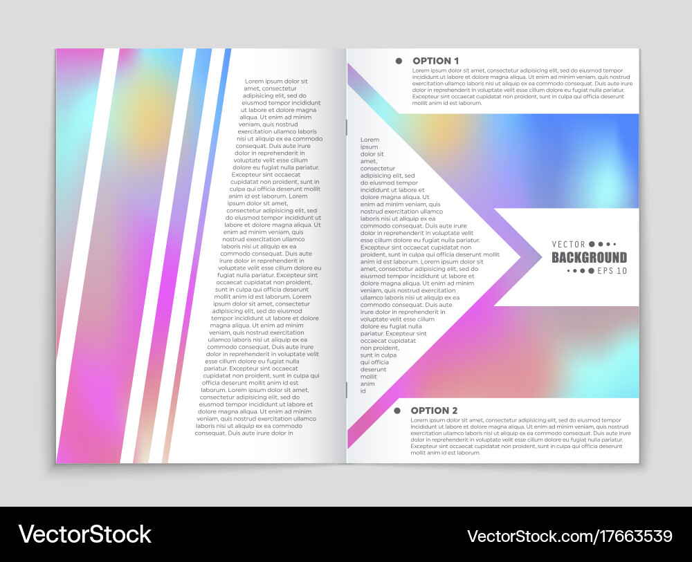 Abstract layout background set for art Vector Image