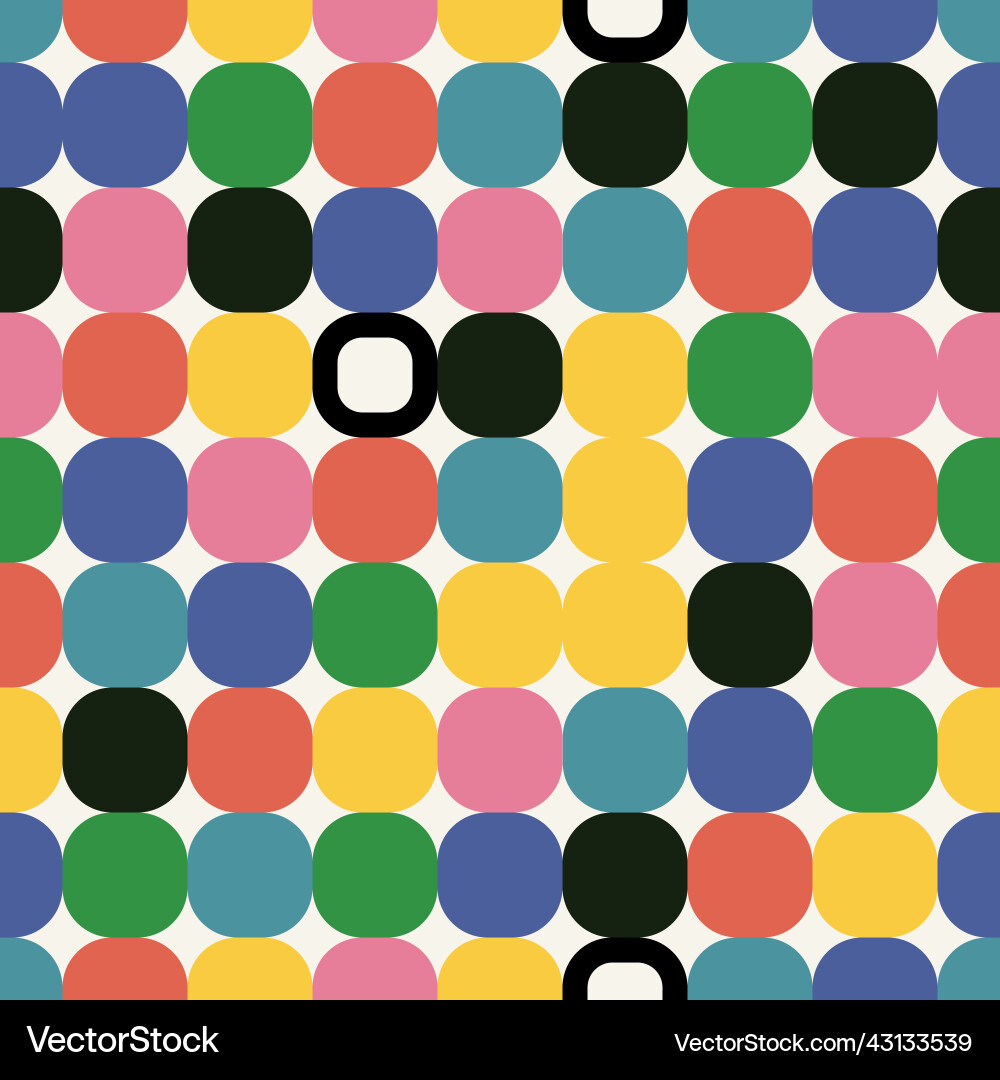 Abstract seamless pattern with colorful squares Abstract seamless pattern with colorful squares vector image