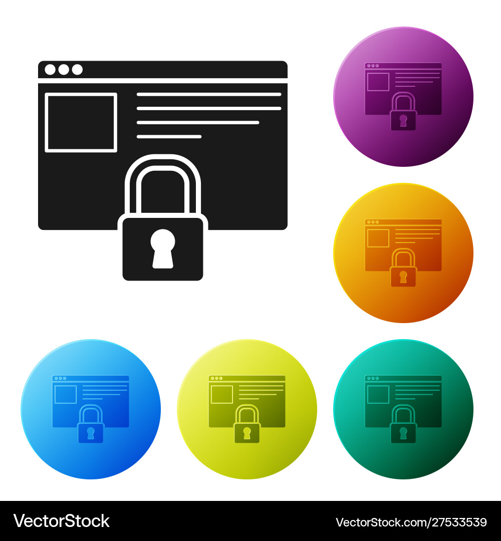 Black secure your site with https ssl icon Black secure your site with https ssl icon vector image