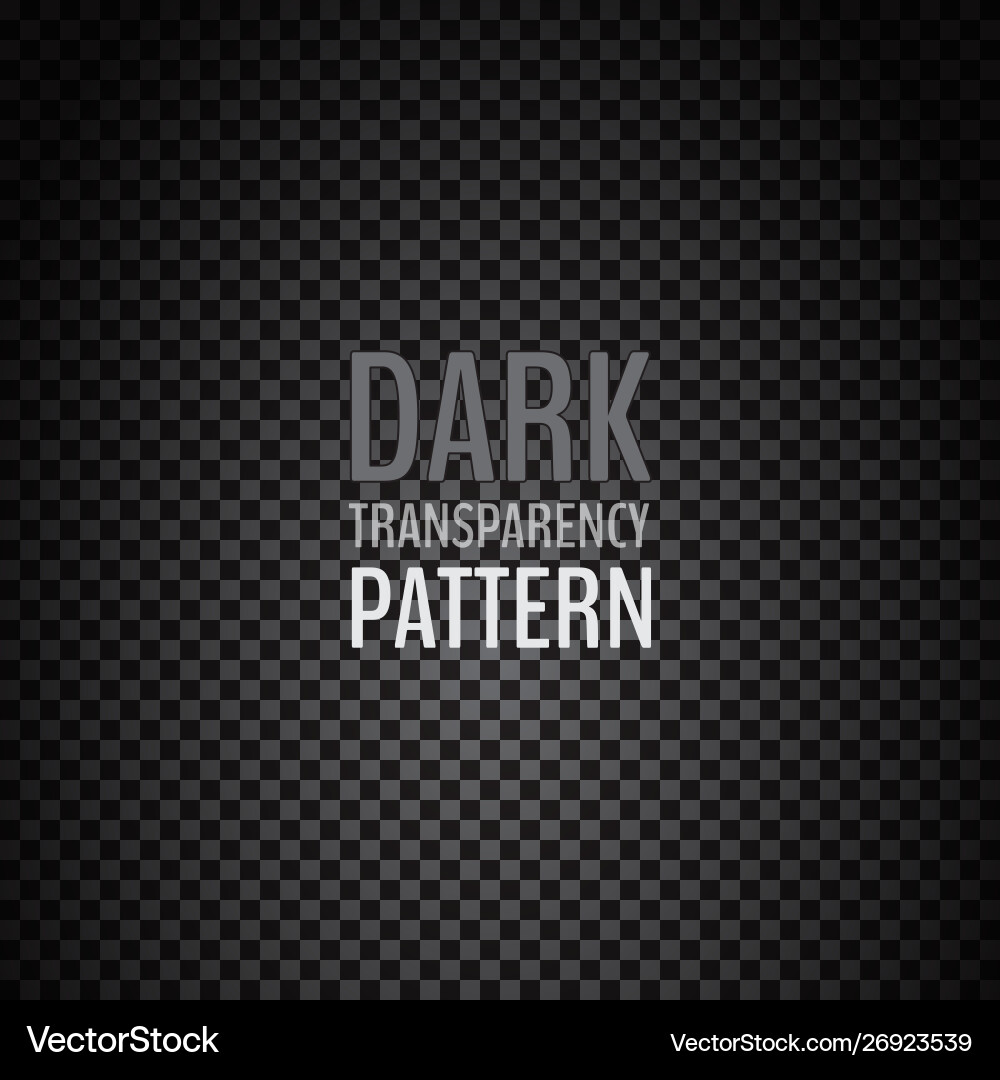 Dark Checkered Transparency Grid vector image